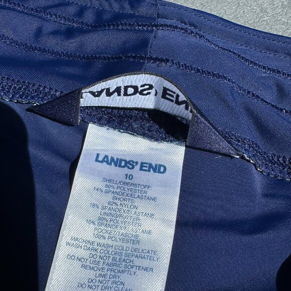 Lands End Women's Quick Dry Board Skort Swim Skirt Size 10 - Picture 4 of 4